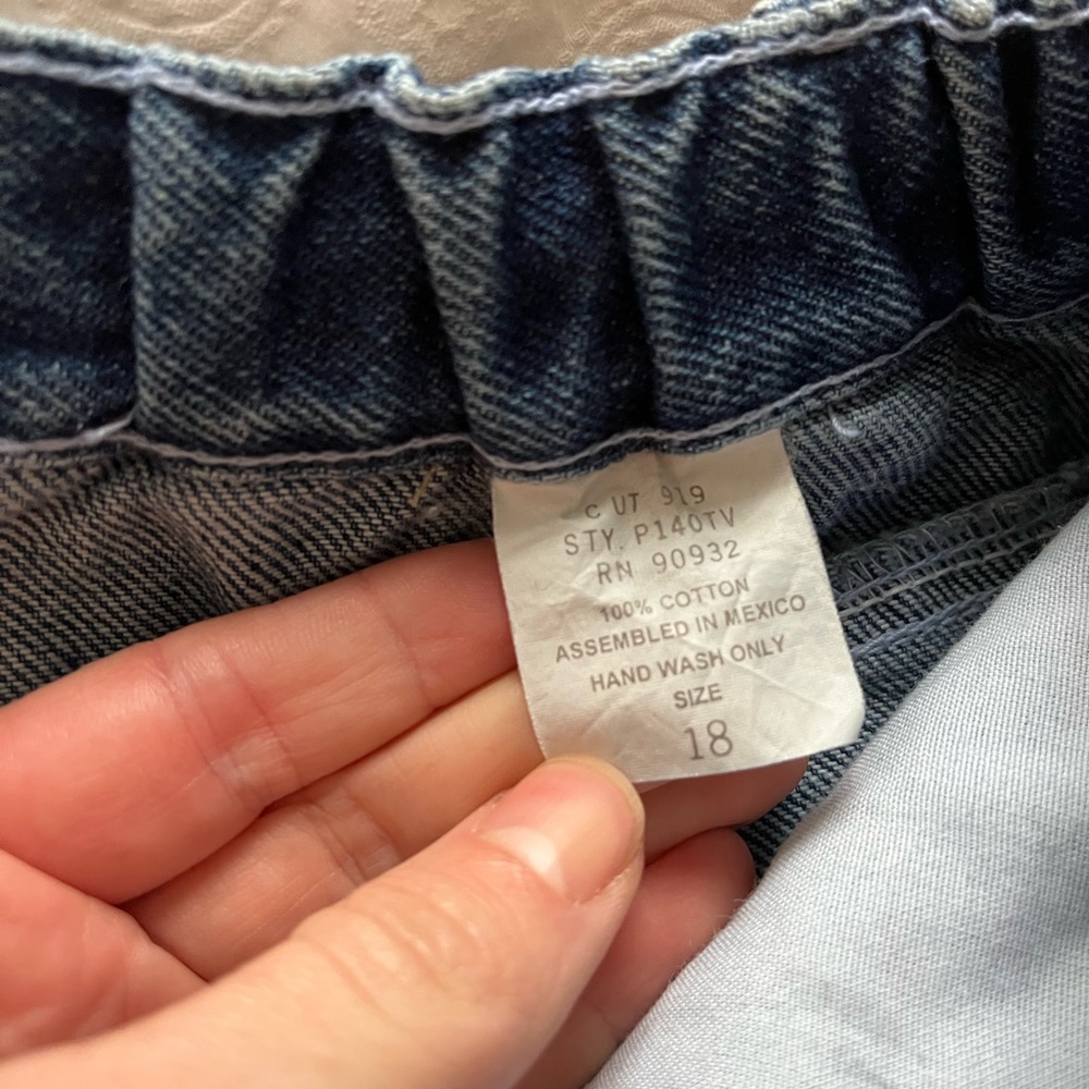 Ivana Women's Blue Jeans with Patterned Waist size 18 - Picture 9 of 10